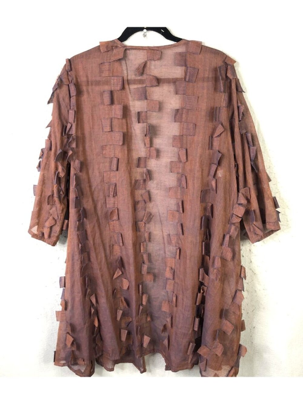 Goblincore Topper Womens Small Sheer Textured Fairy Grunge Boutique Abstract